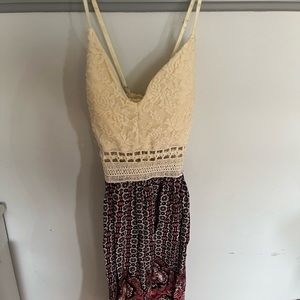 Papaya multi colored dress, worn a few times, white is a bit worn out